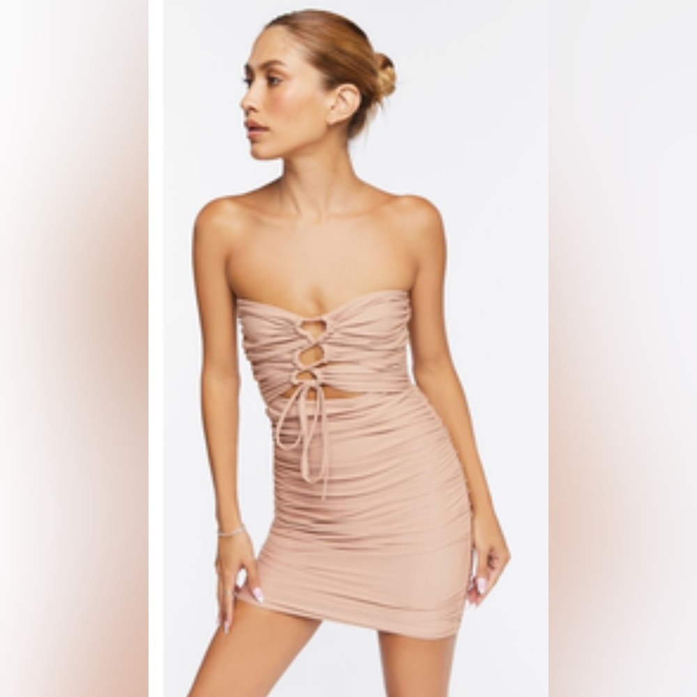 NWT Forever 21 Ruched Mini Tube dress